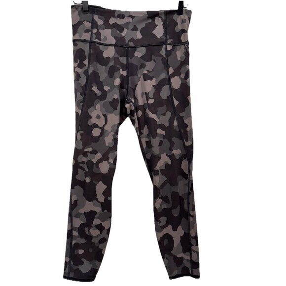 Athleta Pants - Athleta Lightning Camo‎ 7/8 Leggings-Gray Camo-Medium